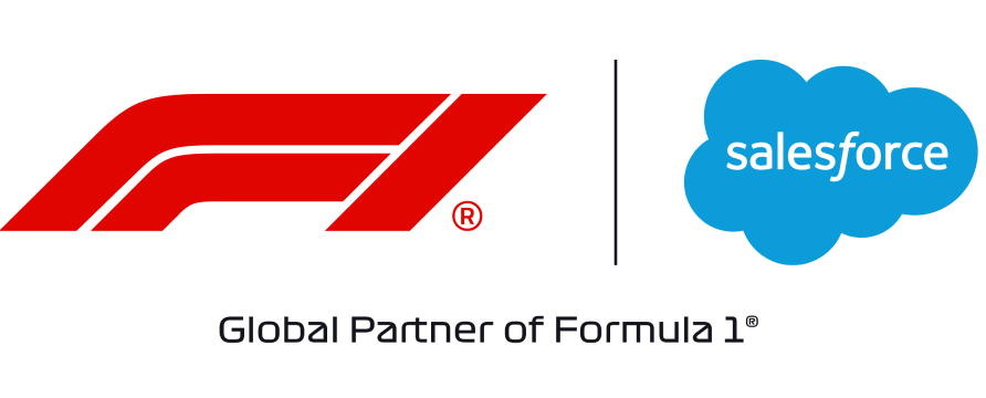 Formula1 and Salesforce logos