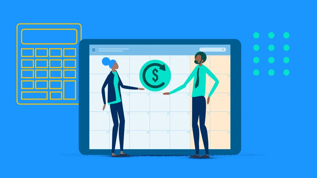 Illustration of the component parts of a sales process as sales application panels