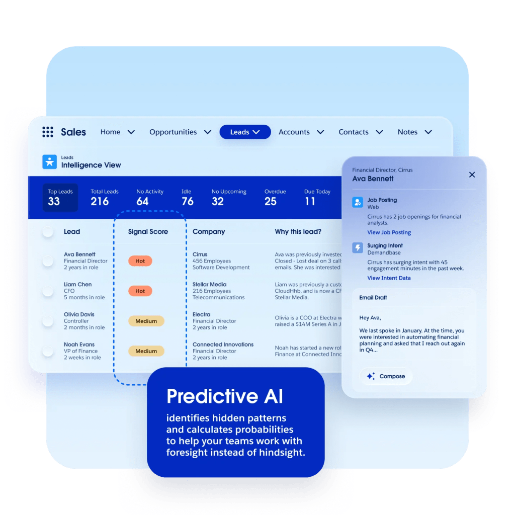 An Outlook window displaying Einstein's product features. 