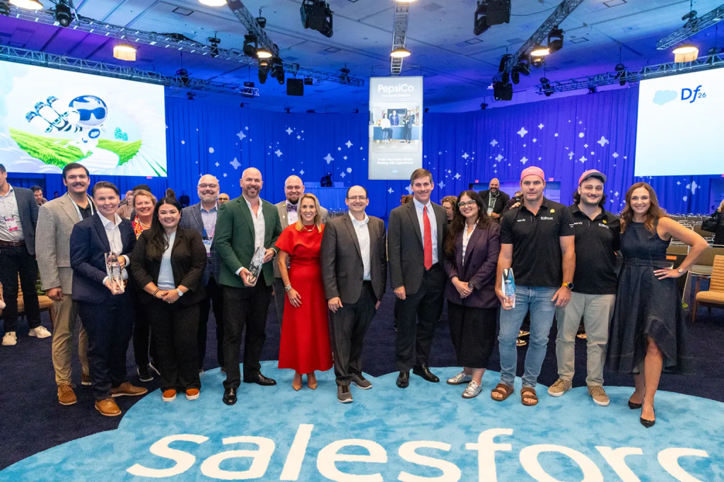 Image of the 2026 Customer Success Award Winners at Dreamforce.