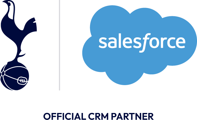 Tottenham Hotspur Football Club and Salesforce logos
