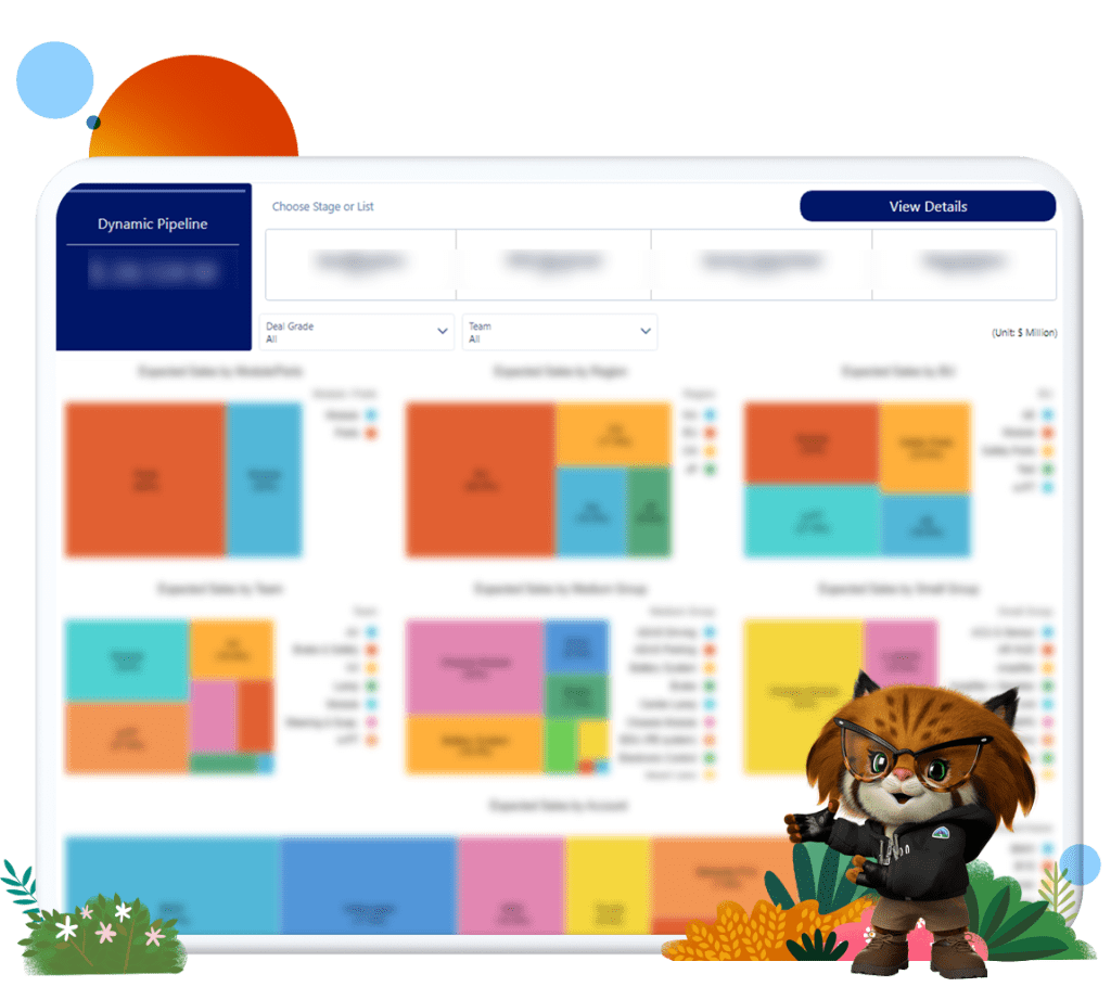 에피 캐릭터가 우측에 위치한 다이나믹 파이프라인 대시보드