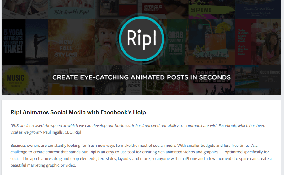 Screenshot of Ripl API